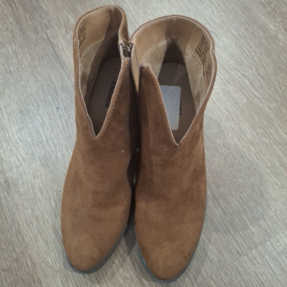 Sonoma Brown Suede Ankle Boots
